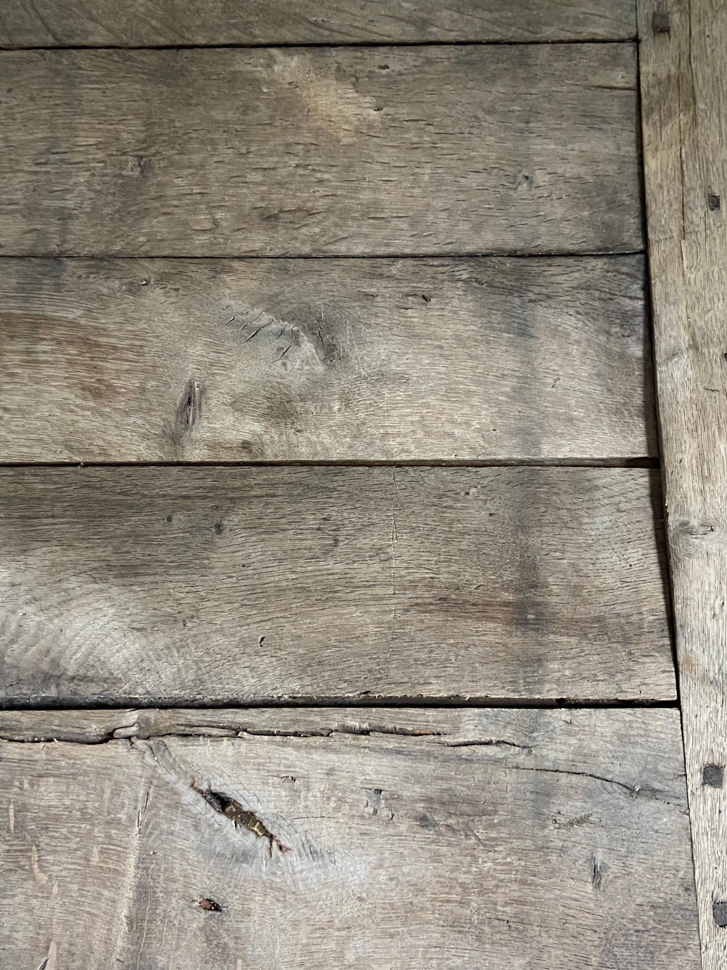 Oak console, 19th century draper table