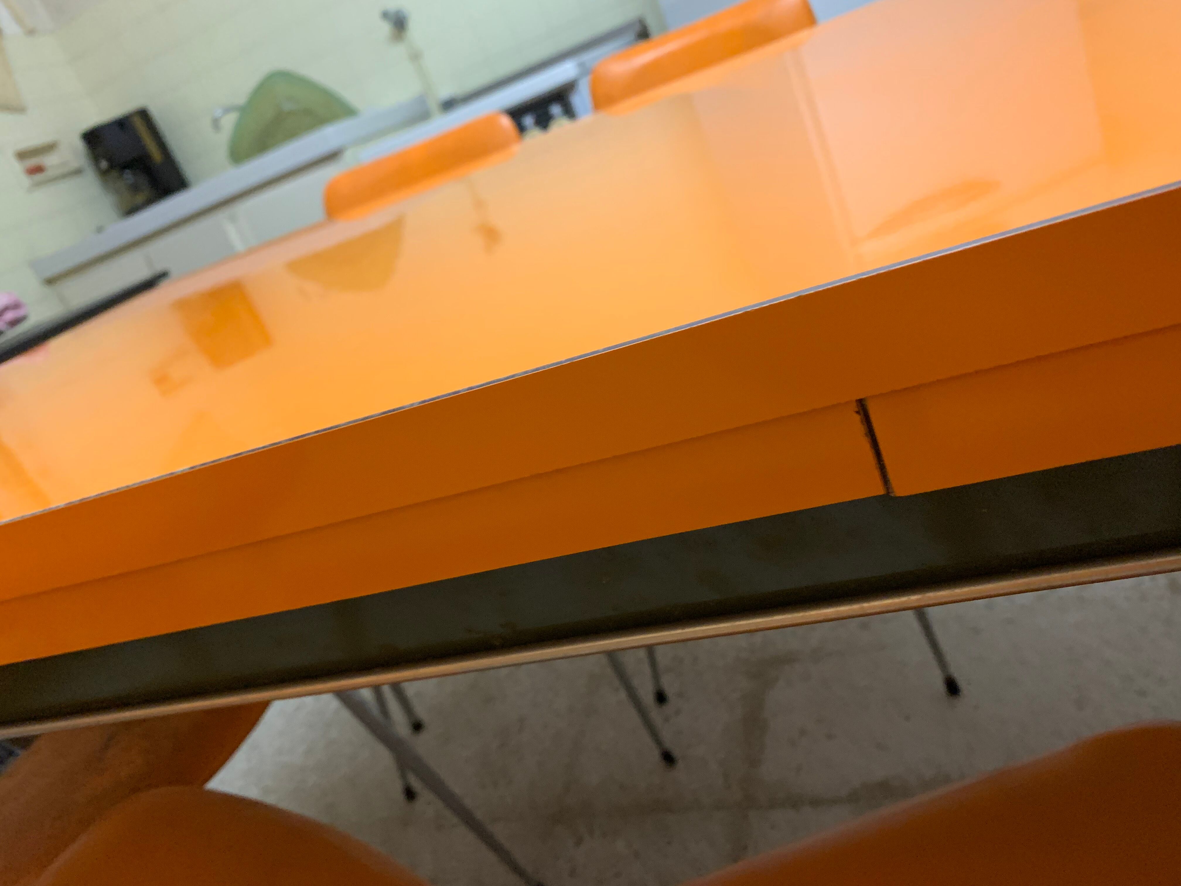 Table Formica year 60 & 6 chairs