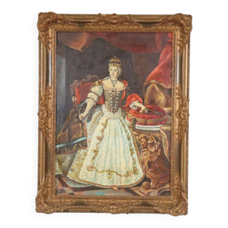 Tableau peinture portrait reine