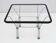 Attributed Niels Bendtsen Post Modern Crystal and Steel Coffee Table, 1970s