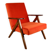 B-310 VAR armchair orange structural velvet - 2 pieces available