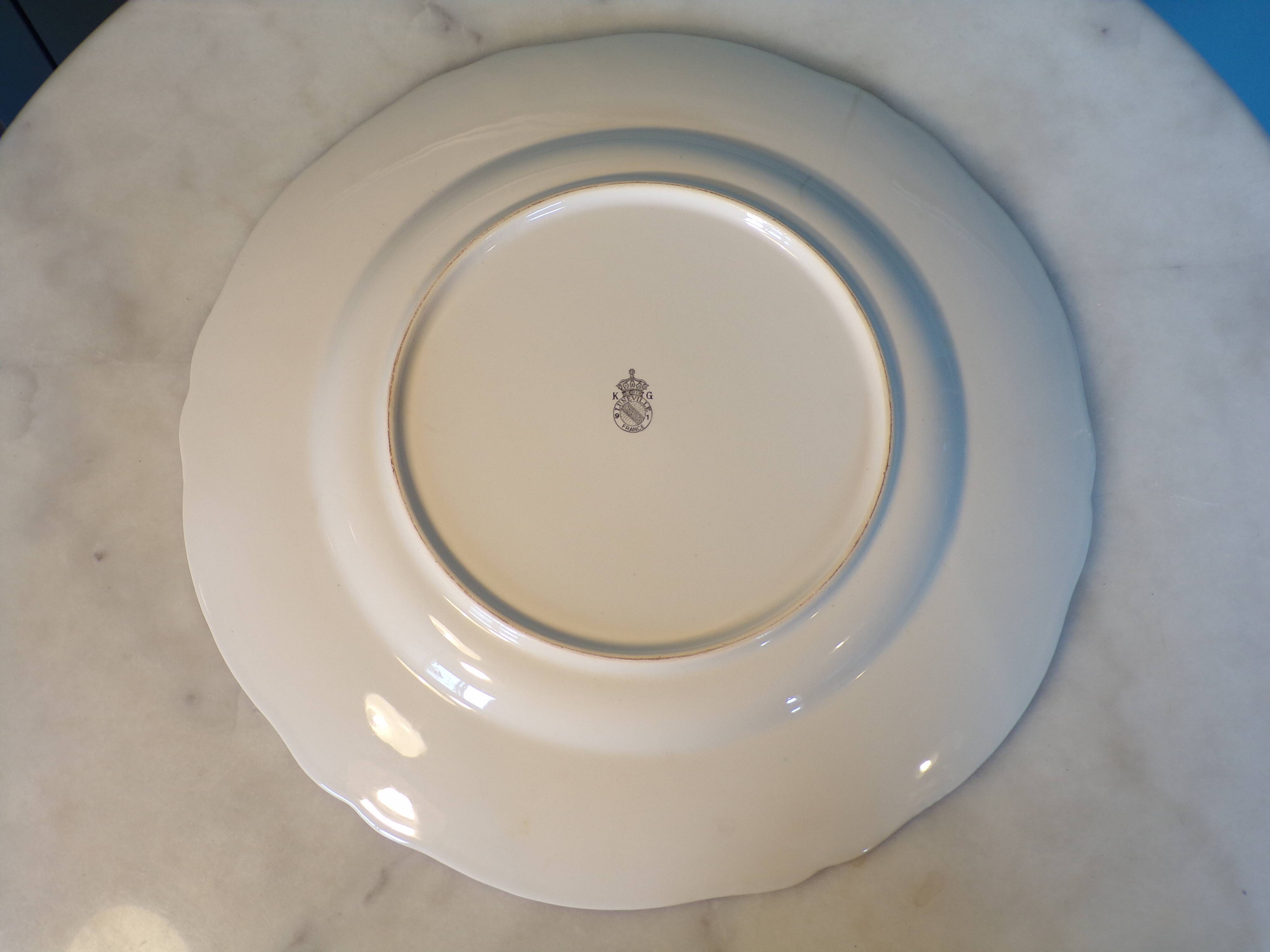Round plate Lunéville KG Lantern Ø35.5cm