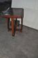 Art Deco coffee table in brown wood, 1930s, U-shaped base and shelf.