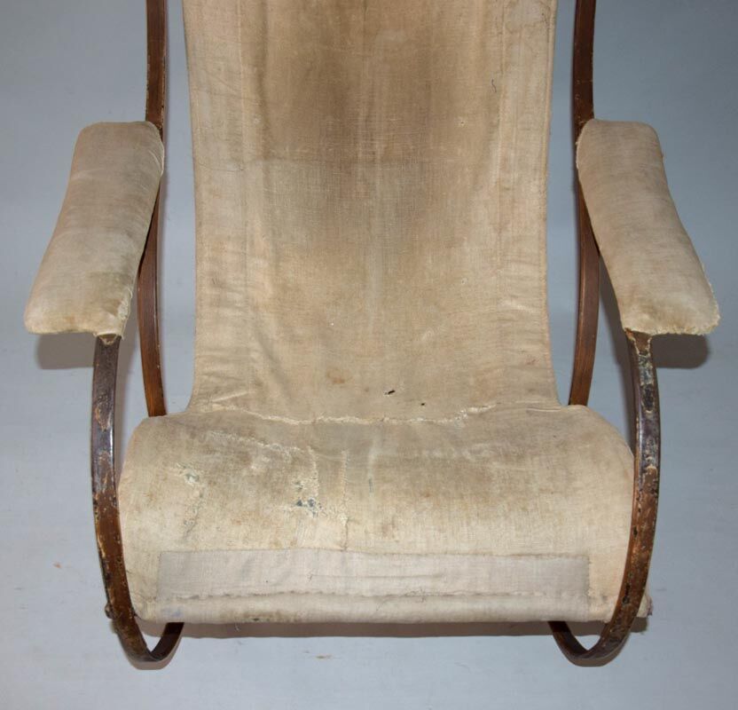 1851s antique rocking chair, peter cooper, r.w.winfield co. england birmingham