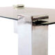 Mid-century coffe table withe opaline glass & chromed legs, italy 1970's