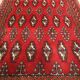 Tapis turkmène persan en laine rouge tissé à la main tapis oriental de petite surface - 60x130cm