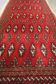 Red wool persian turkmen rug handwoven oriental small area rug- 60x130cm