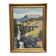Huile sur toile "Cabanes dans les montagnes" par Weidofolk, vintage et encadrée