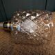 Geometric relief moulded glass lampshade from the 1970s.