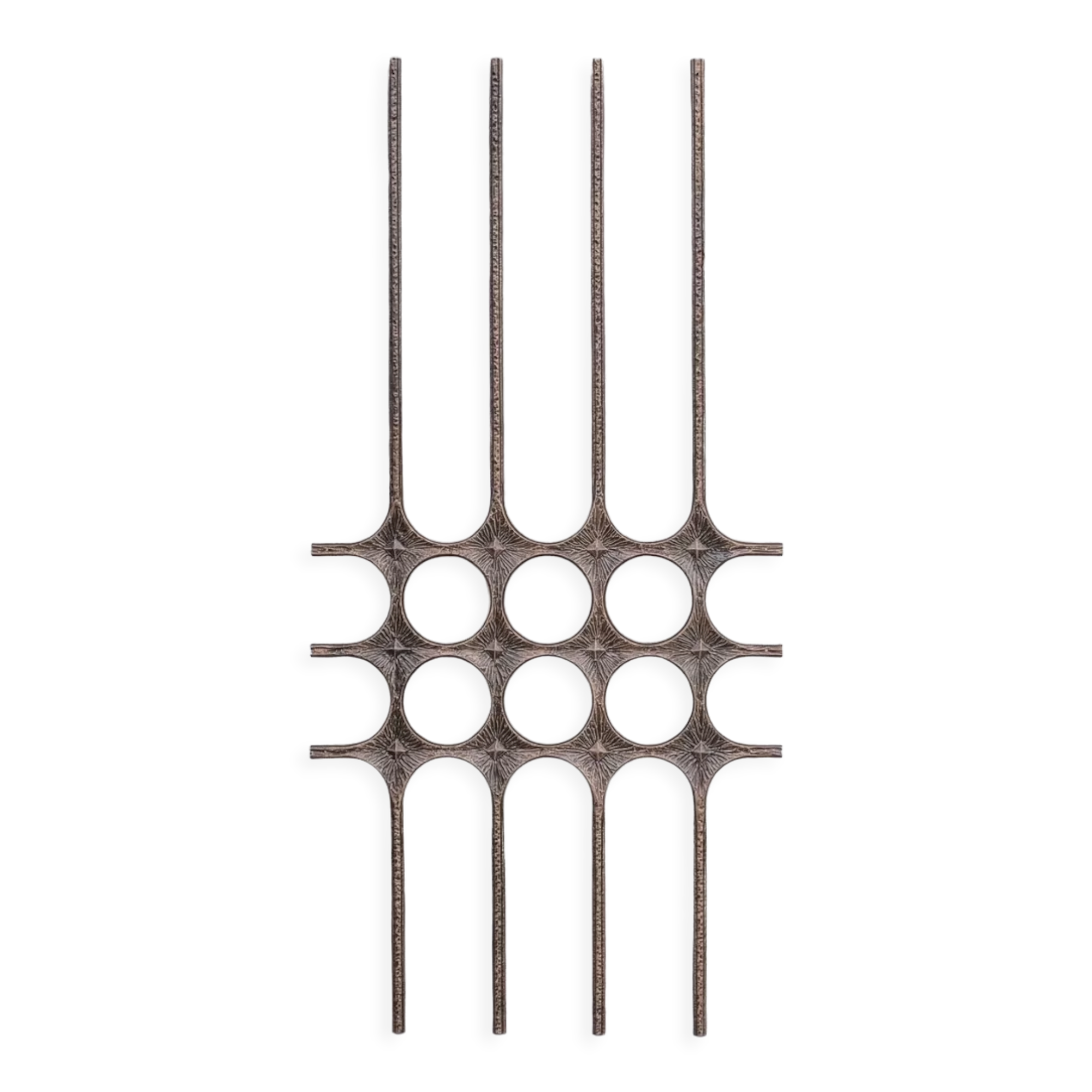 Brutalist metal mid-century wall hanging or decorative artwork (no.2)