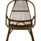 Ensemble vintage de 4 fauteuils club en rotin Rohe Noordwolde 1960