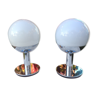 Paire de lampes, années 1970