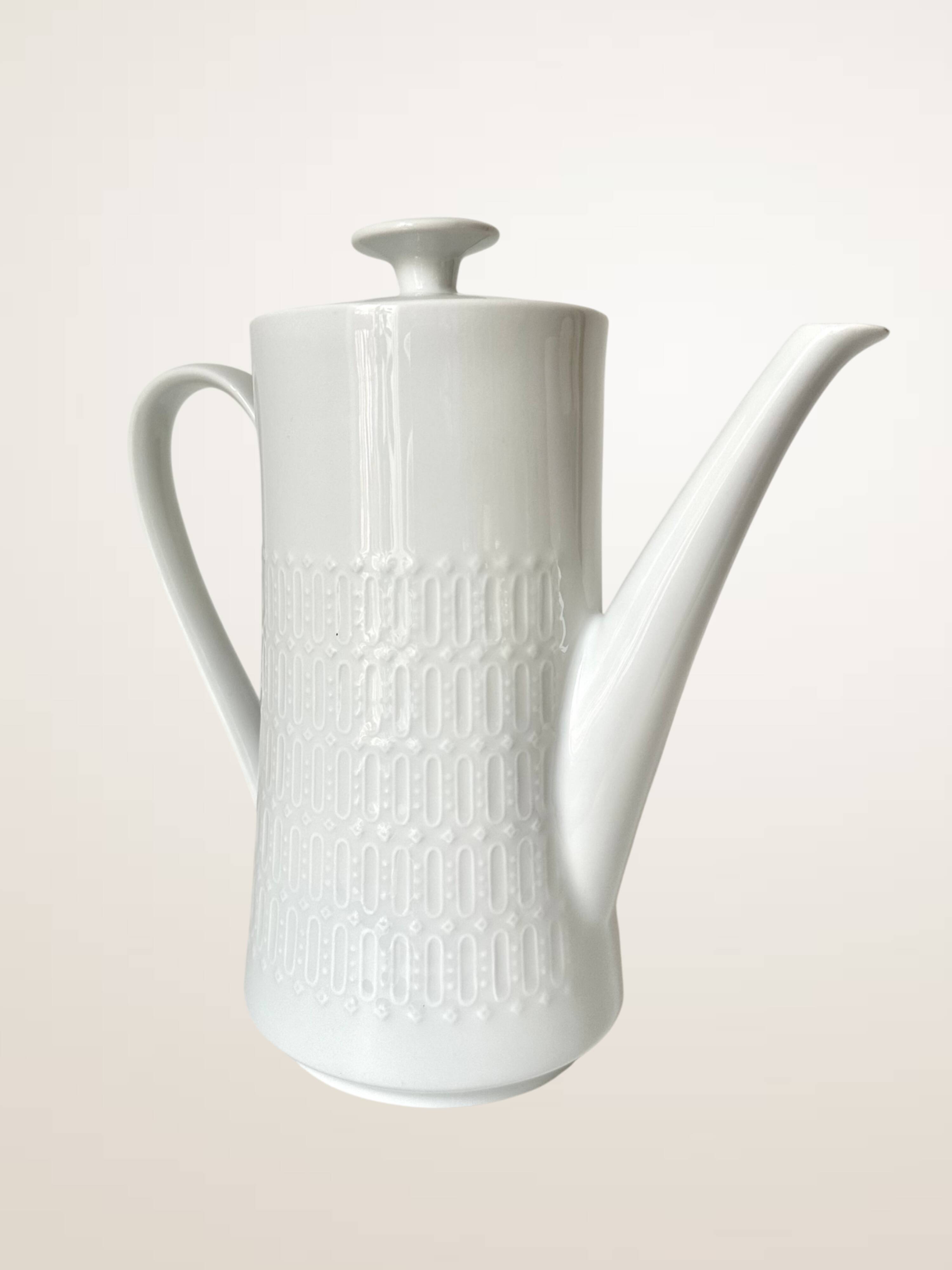 White porcelain coffee pot Winterling