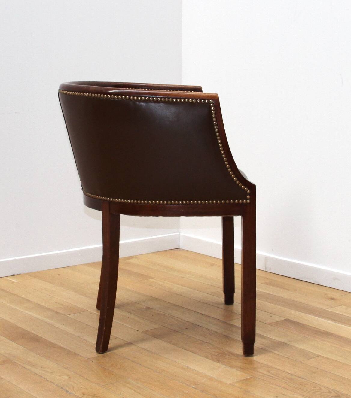 Pair of vintage barrel chairs