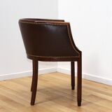 Pair of vintage barrel chairs