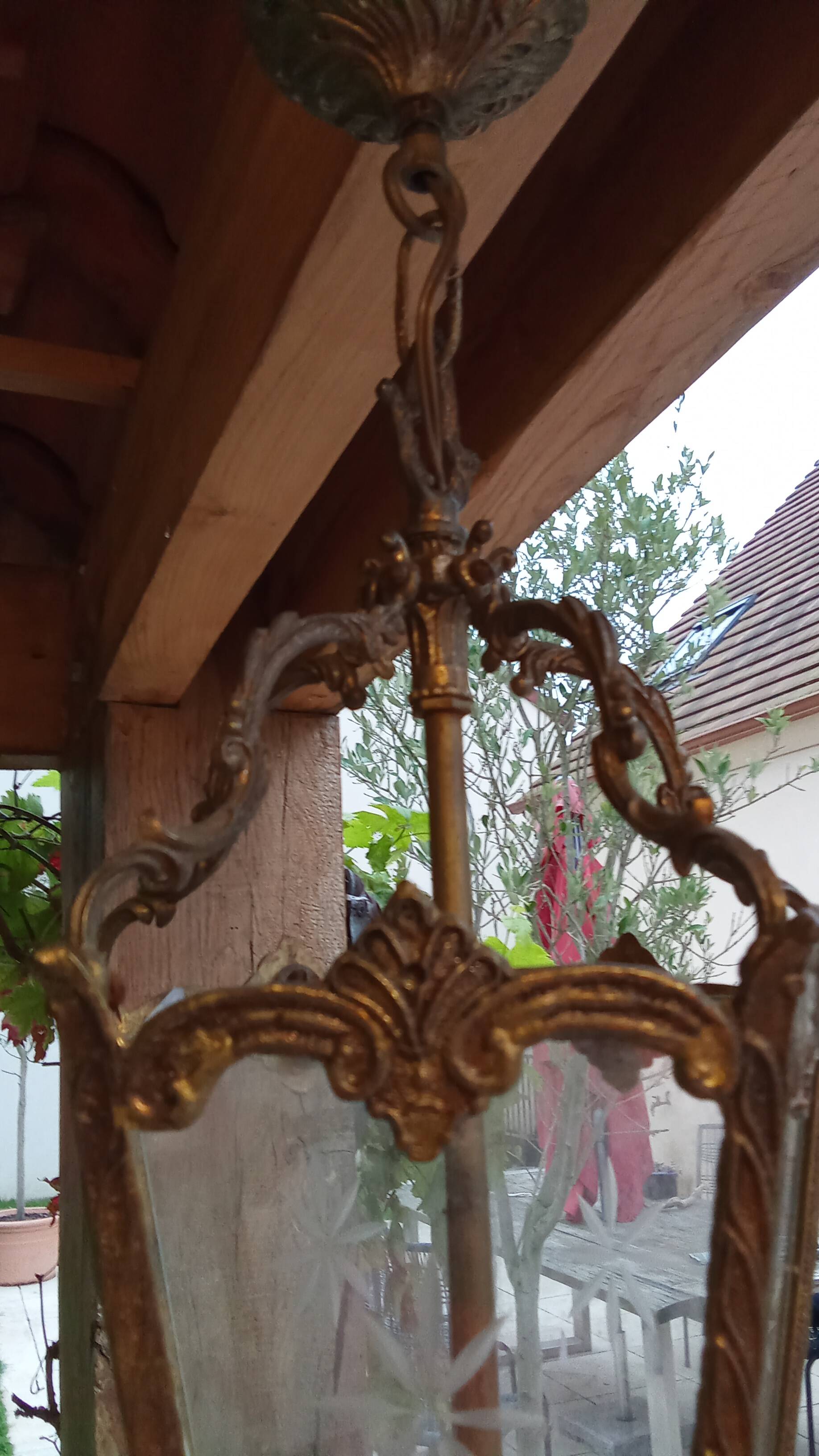 brass lantern chandelier ceiling light