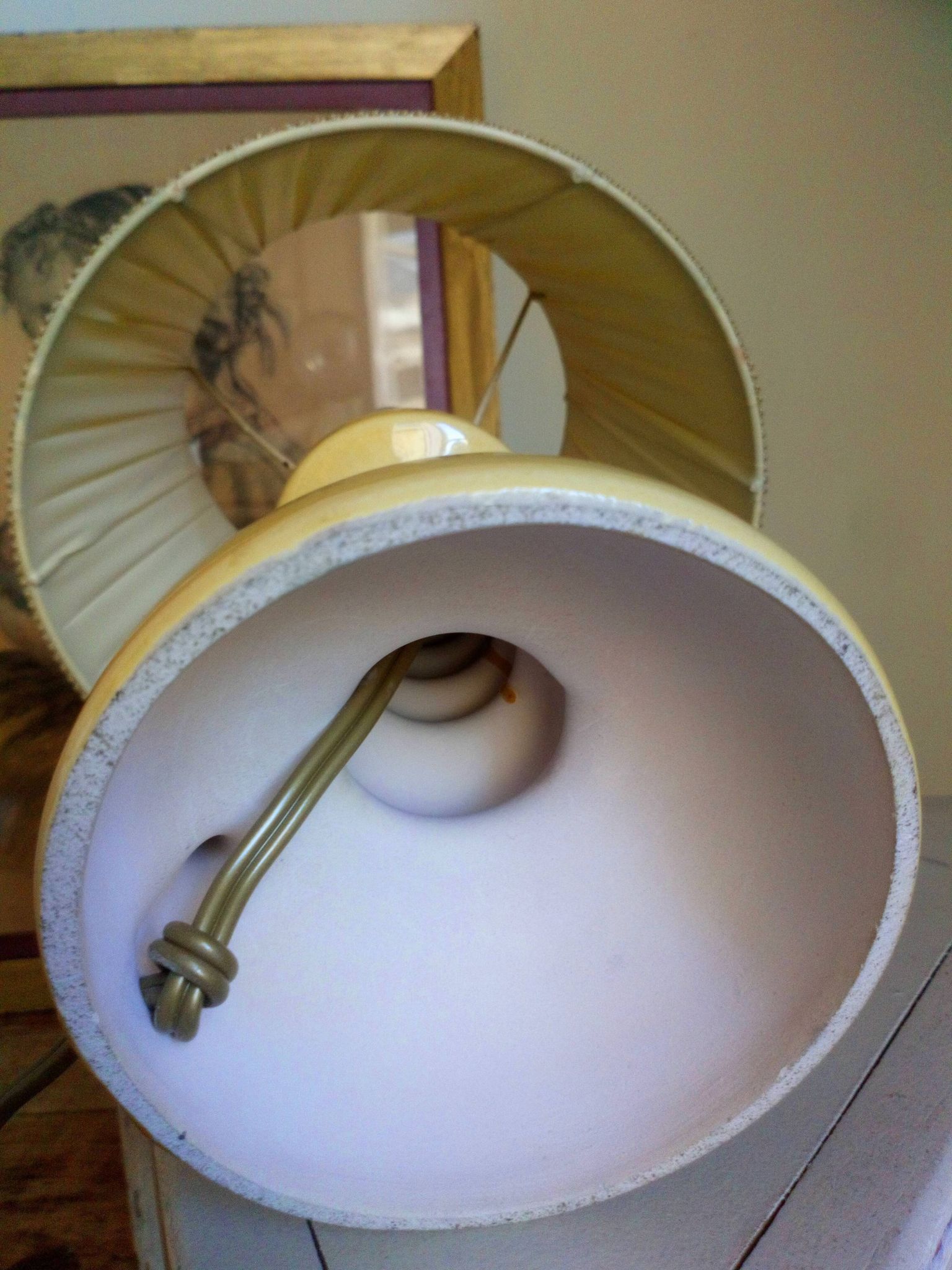 Vintage ceramic bedside lamp
