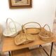 Natural wicker presentation basket