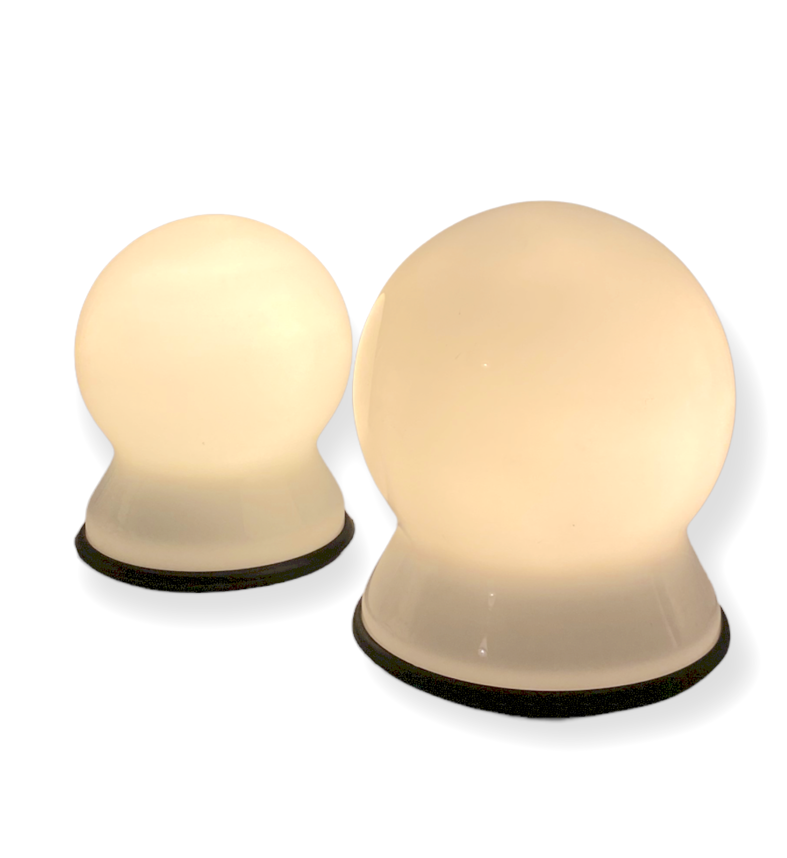 Sergio Asti, Set of 2 "Scafandro" Table Lamps, Candle, Italy 1970s