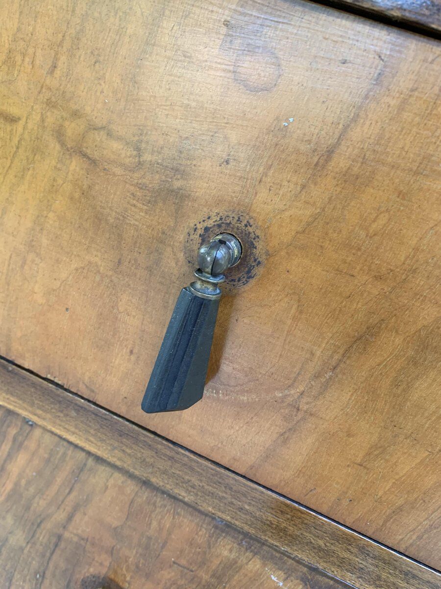 Antique walnut bedroom chest of drawers