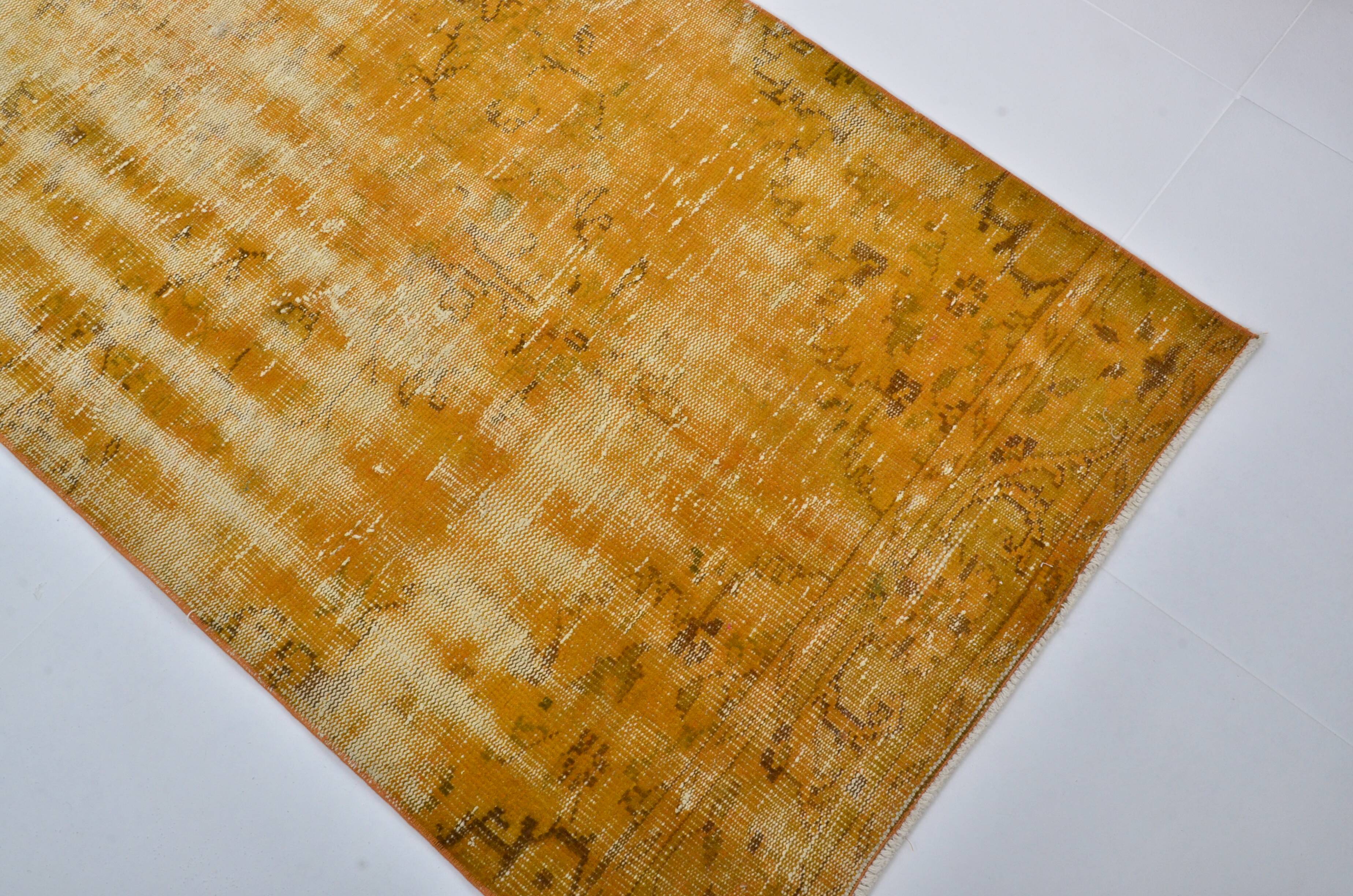 Turkish Vintage Oushak Runner Rug sku 3278