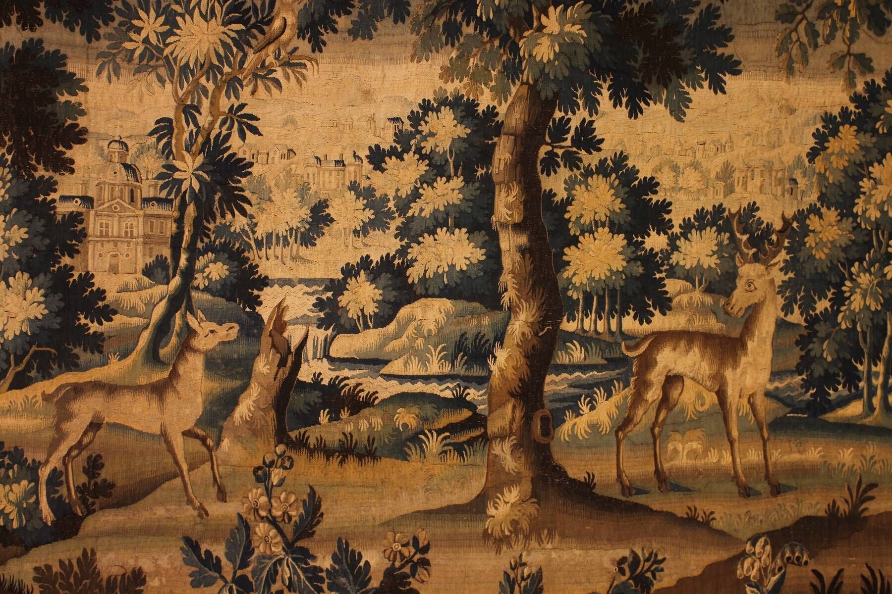 Flemish Verdure Tapestry from the 17th Century