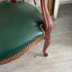 Pair of newly upholstered cabriolet armchairs