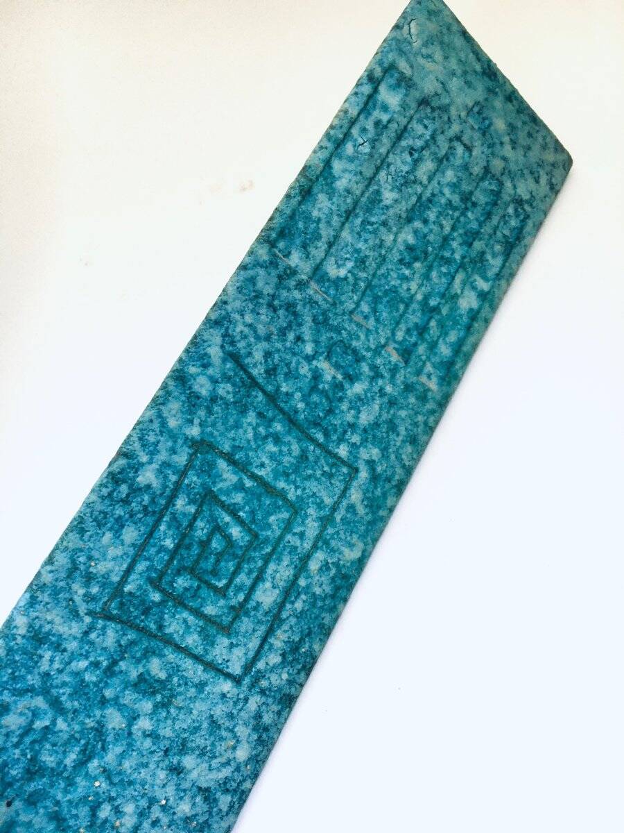 Art Ceramics Sgraffito Triangular Vase by Alvino Bagni for Raymor, 1960s