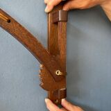 Mid-century teak wall lamp