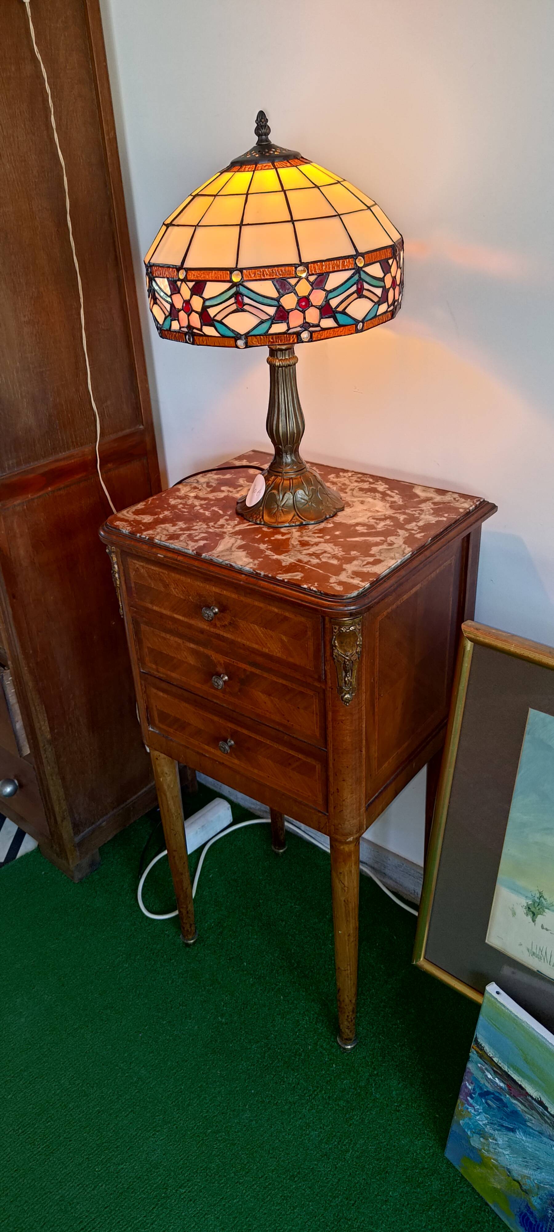 19th-century bedside or side table