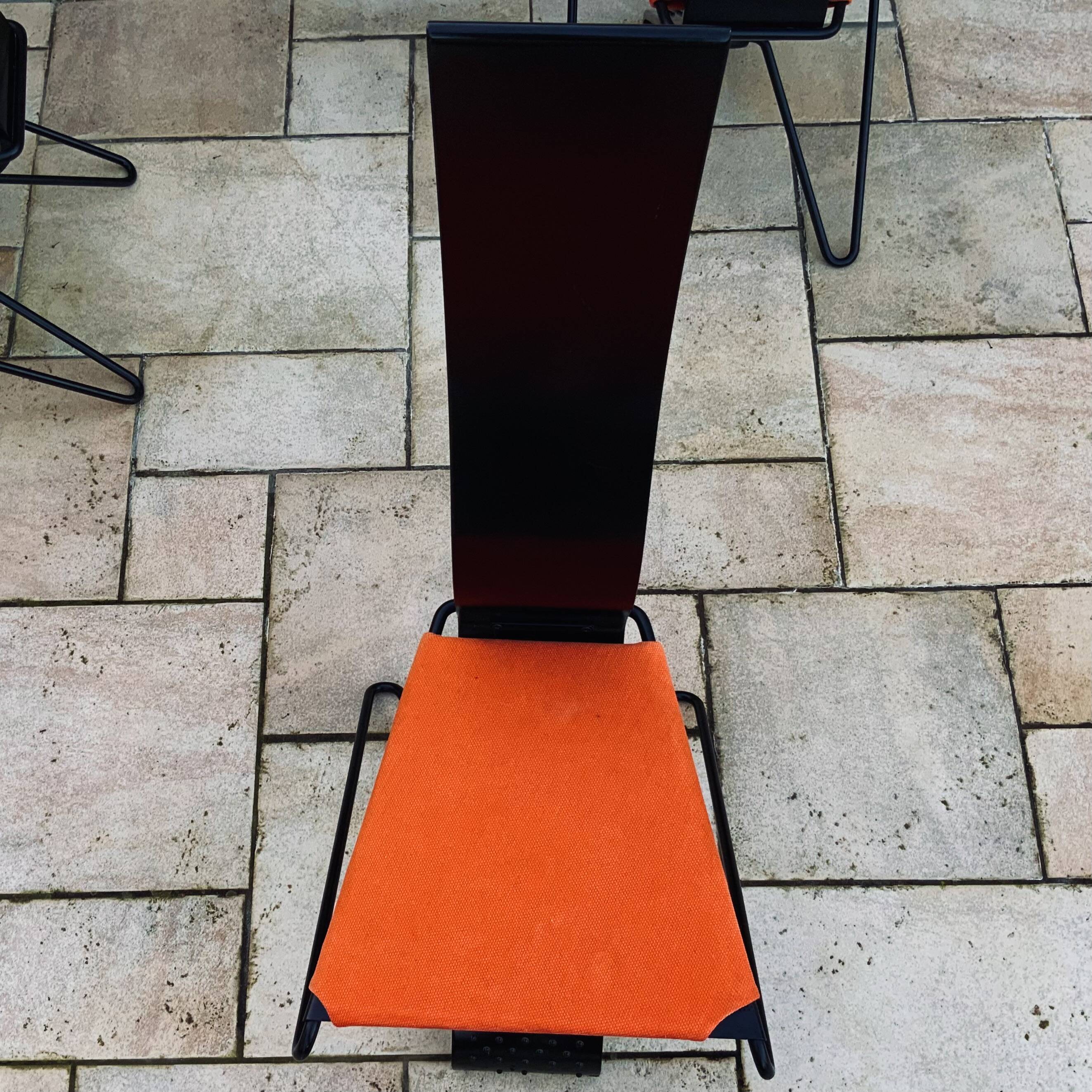 Series of Italian design chairs, 1980s by Pietro Arosio