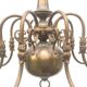 Ancient Dutch style chandelier with 8 arms