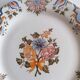Assiette faïence Gien décor Bordeaux
