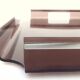 Plateau design 1970 en plexiglas fumé