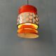 Vintage orange suspension lamp in the Massive Belgium style, Space Age.