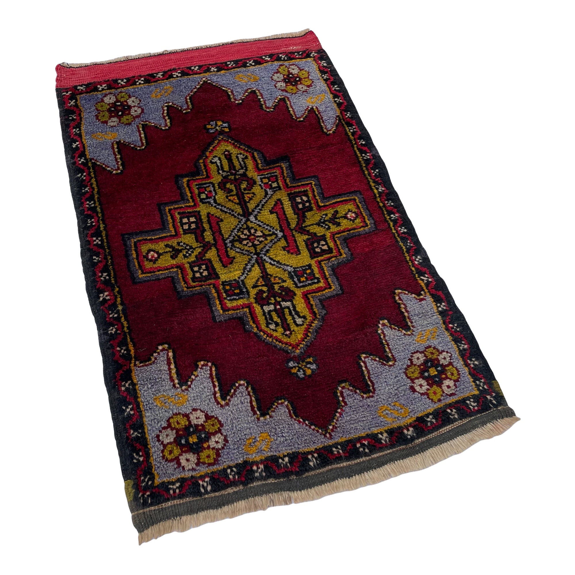 Vintage Turkish Anatolian rug, 100 x 61 cm