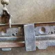 Fireplace front, firebar, fire guard in gilded bronze Louis XVI style.