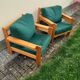 Pine armchairs