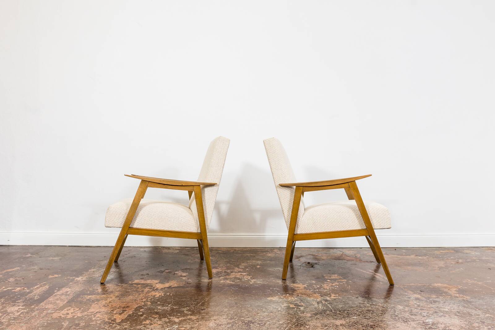 Pair of restored mid-century modern armchairs 1960's