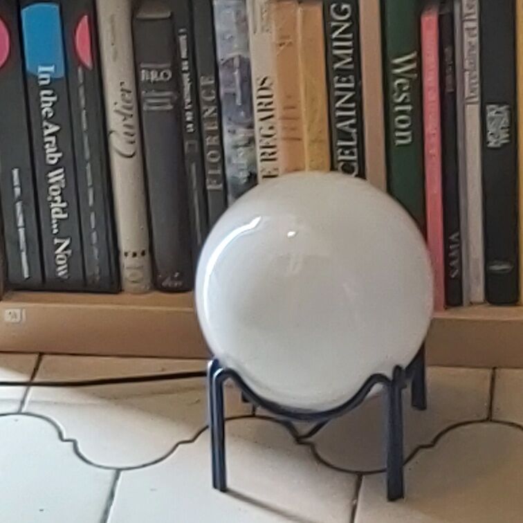 Lamp design metal and 70s glass