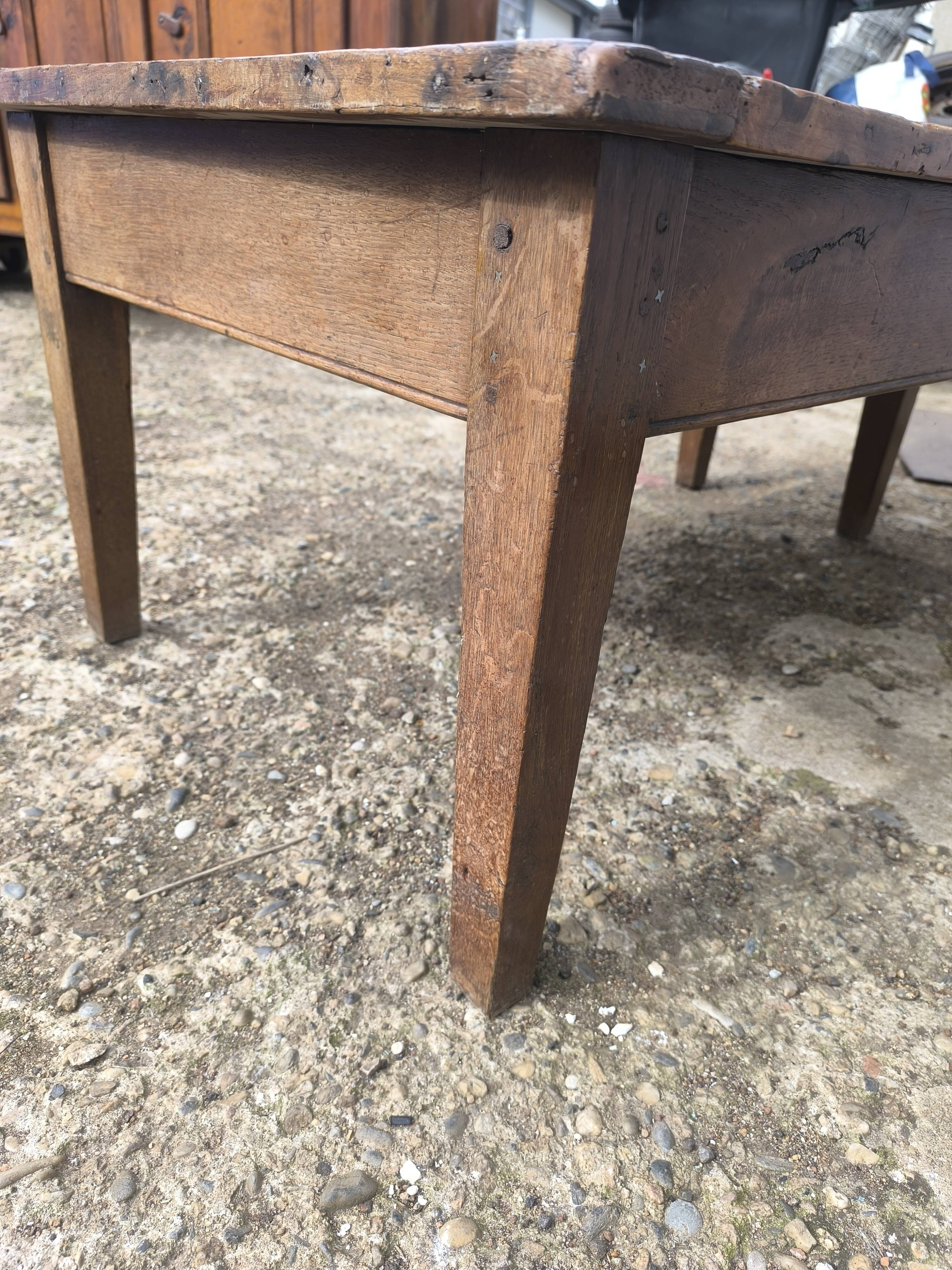 1m19x53 cm old rustic farmhouse coffee table