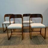 Set of 4 fully restored Baumann sleigh chairs