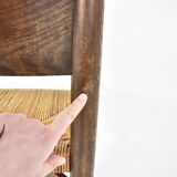 Set of 4 Meribel Chairs by Charlotte Perriand for Steph Simon, 1950s