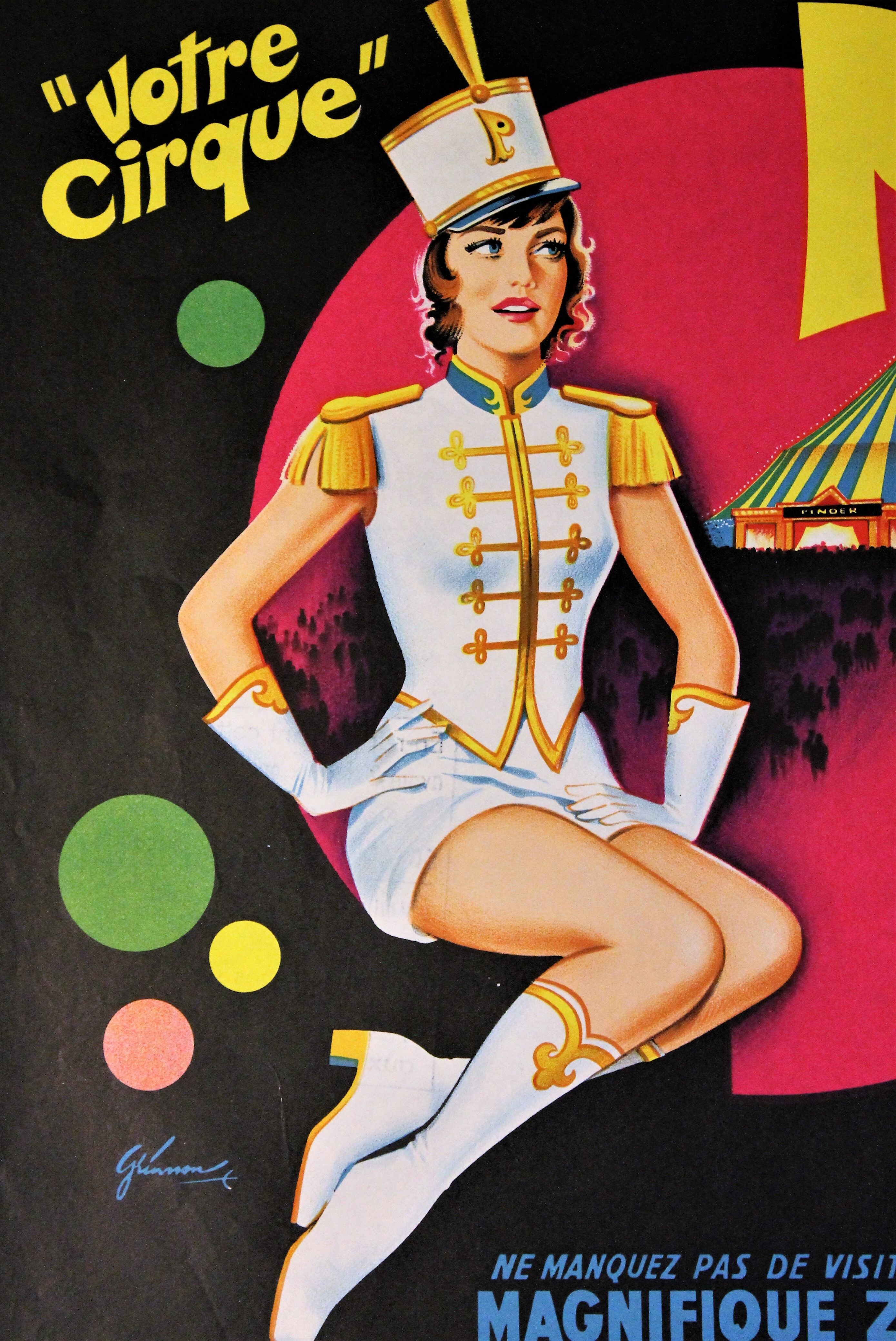 Affiche cirque Pinder 1960s