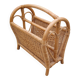 Vintage bamboo and rattan magazine rack -