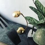 Lampe de bureau dorée style Arc Vintage