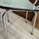 Chaise Formica verte vintage