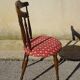 Chaises vintage, pieds compas, les 2