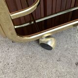 Regency brass 2-tier bar cart, 1960s