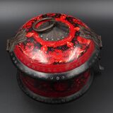 Wooden chapati box and fittings from India